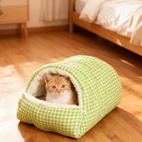 Indoor Cat House | Warm Comfortable Removable | Pet House Cat Sleeping Bed,for Playing Resting Napping Courtyard Balcony Backyard Living Room