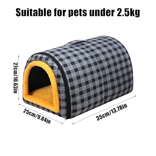 Indoor Cat Bed,Indoor Cats Dogs Convertible House - Winter Summer Waterproof Furniture Animals Cave for Travel Home Shelter Small Medium Large Breeds
