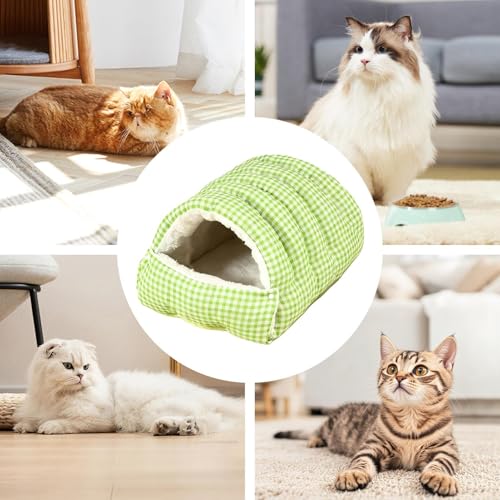 Indoor Cat House | Warm Comfortable Removable | Pet House Cat Sleeping Bed,for Playing Resting Napping Courtyard Balcony Backyard Living Room