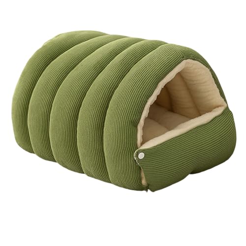 Washable Enclosed Cats House With Removable Cover Soft Plush Bed For Stress Relief Antislip Base Indoor Pet Furniture Portable Cozy Cats Bed