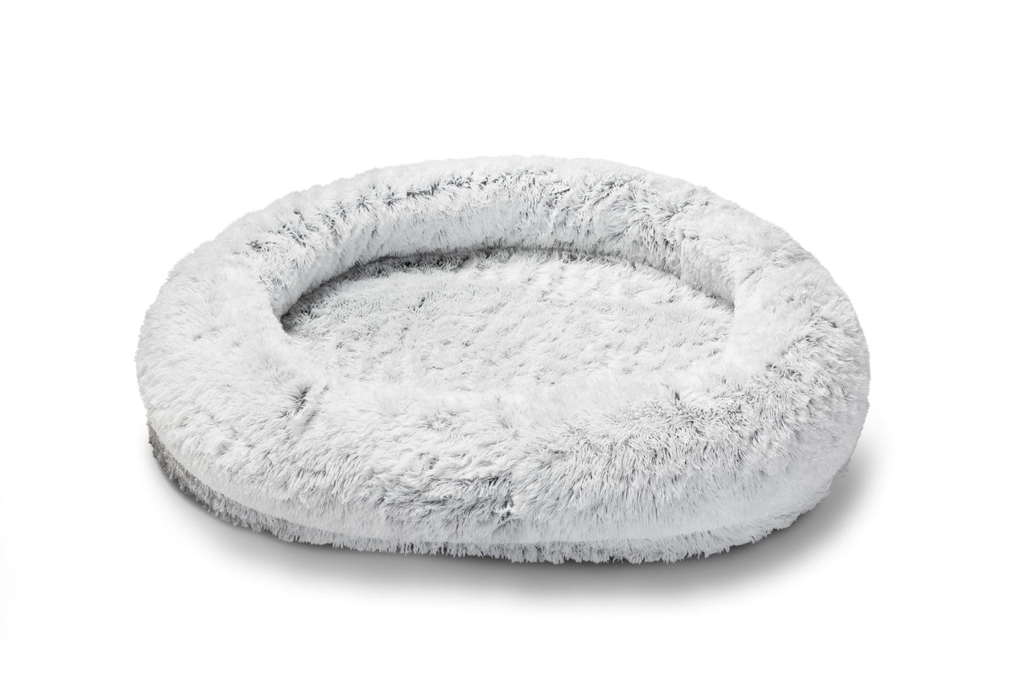 Trelsanopaws Faux Fur Human Pet Bed - Orthopedic Fluffy Beanbag for Adults & Kids (173 x 96 x 30 cm)