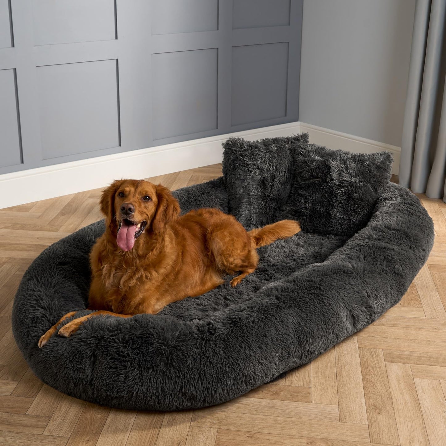 Trelsanopaws Human Dog Bed for Adults & Pets - Luxury Fluffy Giant Pet Bed, Machine Washable