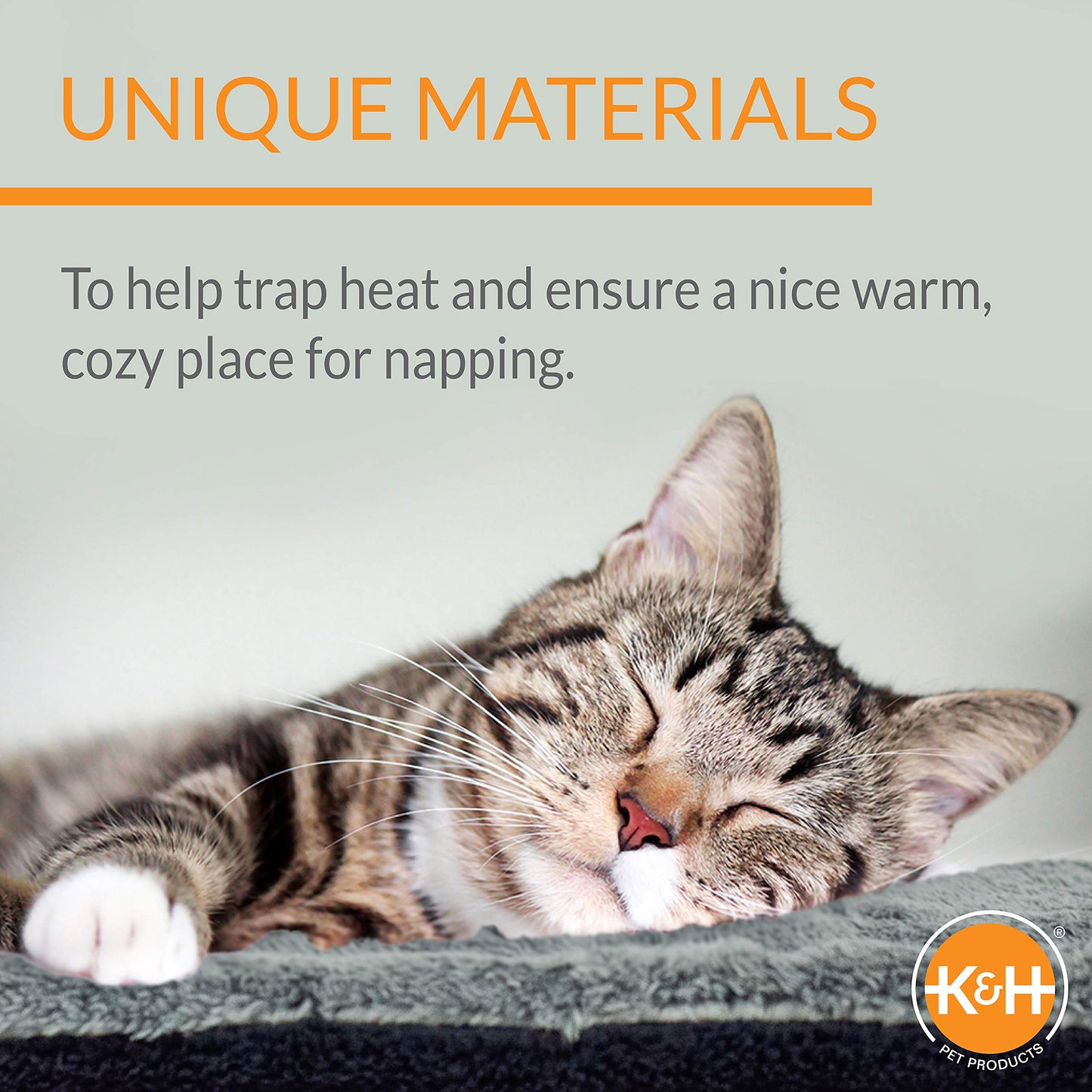 Trelsanopaws Self-Warming Pet Pad - Thermal Cat & Dog Bed Mat (53.3 x 43.18 cm, Oatmeal/Chocolate)