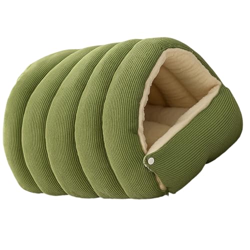 Washable Enclosed Cats House With Removable Cover Soft Plush Bed For Stress Relief Antislip Base Indoor Pet Furniture Portable Cozy Cats Bed