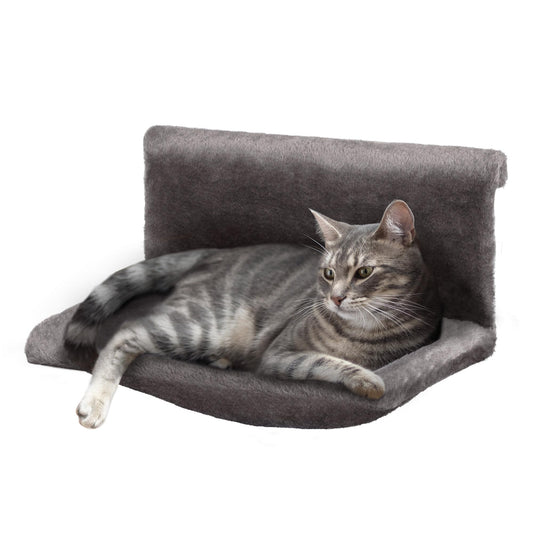 Trelsanopaws Warm & Cosy Radiator Bed for Cats & Dogs (Grey)