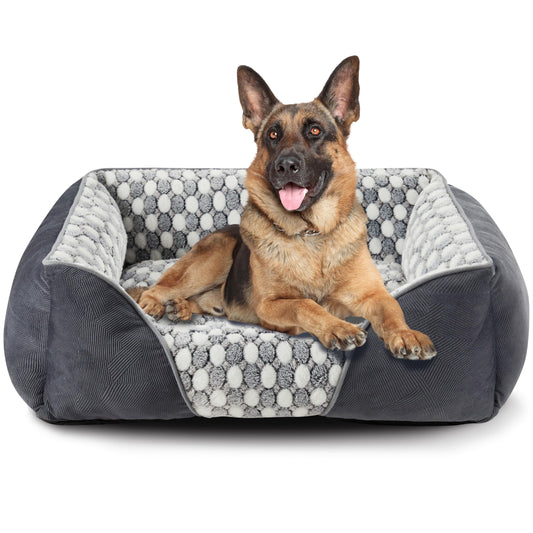Trelsanopaws Extra Large Dog Bed - Washable Sofa Bed for XXL Dogs, Prevents Bone Diseases (90 x 65 x 23 cm)
